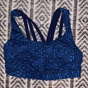 Lululemon Blue Sports Bra size 6